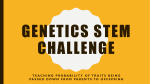 GENETICS STEM CHALLENGE Genetics Board Game Supplement