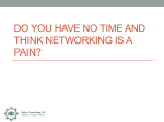 Do you have NO TIME for Networking?