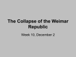 The Rise of Extremism and the Collapse of Weimar Democracy