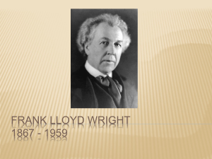 FRANK LLOYD WRIGHT 1867