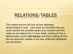 lecture 2 - tables and relationships