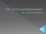 Ch. 10 Crustal Deformation