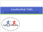 Leadership Tells - Style Character and Personality - TASFAA-TN