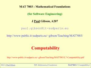 Introduction to "Mathematical Foundations for Software Engineering"