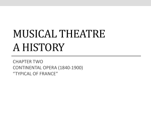 Musical Theatre A HISTORY - Emporia State University