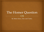 The Homer Question