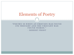 Elements of Poetry - Team 743 Language Arts