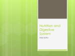 Nutrition and Digestive System