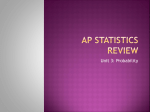 AP Statistics Review - OnCourse Systems For Education