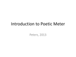 Introduction to poetic meter