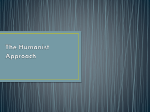 The Humanist Approach