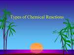 Types of Chemical Reactions