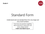 Standard form