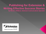 Success story guidelines - Alabama Cooperative Extension System