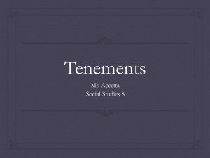 Tenements - Mr. Accetta`s Weebly Page
