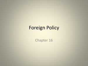 Foreign Policy - fbcagovernment