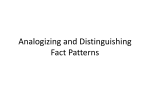 Analogizing and Distinguishing Fact Patterns