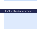 Ch 10 M/C review questions