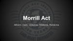 Morrill Act - GRENZ HISTORY