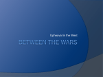 Between the Wars