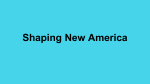 Shaping New America “Black Power”