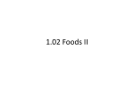 1.02 Foods II - Duplin County Schools
