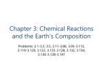Chapter 3: Chemical Reactions and the Earth`s Composition