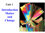 Chapter 1 Matter and Change