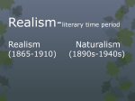 Realism and Naturalism