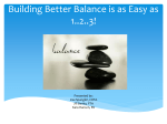 Building a Better Balance Program is as Easy as 1,2..or 3