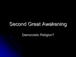 Second Great Awakening 2013