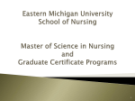 Eastern Michigan University School of Nursing Master of Science in
