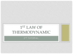 1st law of thermodynamic