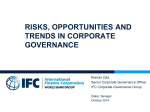 Risks, opportunities and trends in corporate governance