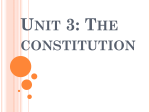 Unit 3: The constitution