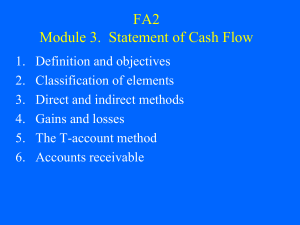 FA2 Module 3. Cash Flow Statement