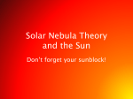 8.2 Solar Nebula Theory and the Sun