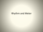 Rhythm and Meter
