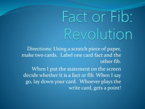 Fact or Fib - Net Start Class