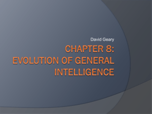 Evolution of General Intelligence