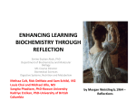 enhancing learning biochemistry through reflection