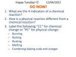 chemical change