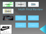 Math Final Review