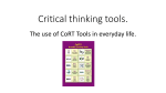 Critical thinking tools