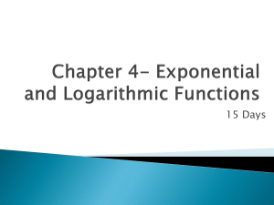 What is an exponential function?