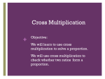 Cross Multiplication
