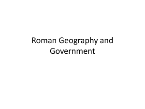 Roman Geography and Government