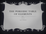 The Periodic Table of Elements