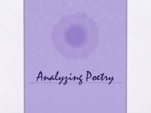 Analyzing Poetry