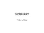 Romantisics blake
